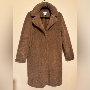 Rachel Zoe Warm Tan Teddy Jacket